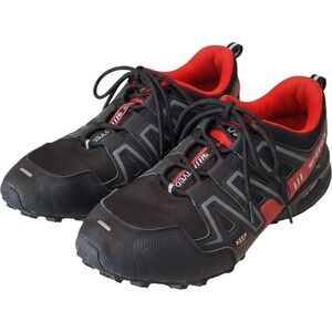 Keep Running Speed 3 Mens Trail Running Shoes Black Red Low Top Sneakers EU 44